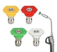 Power Washer Nozzle - High Pressure Spray Tip for Car | Metal Nozzle with Adjustable Spray Pattern, Strong Water Flow Tool for Home Car Wash Patio Driveway Industrial Use