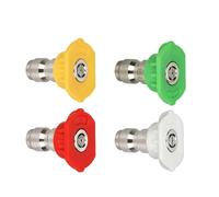 Power Washer Nozzle - Stainless Steel Cleaning Replacement, High Pressure Washer Nozzle, Spray Pattern Tip, Industrial Maintenance Hardware | Threaded Plumbing Component For Outdoor Water Hose Equipme