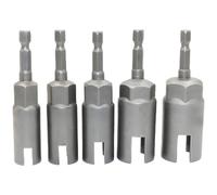 Power Wing Nut Driver Set, Bussole Impatto per Hurricane Persiane, Robusta lega al cromo vanadio, 5 pezzi 1/4 di pollice Hex Shank Dado Driver, 11/13/15/17/19 Mm Incluso