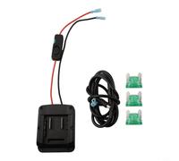 Power X-Change - Adattatore batteria 18 V con fusibile e interruttore, per utensili Einhell, cablaggio 14AWG, connettore in plastica arancione per uso domestico e giardino