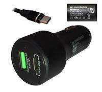 Power4Laptops Adattatore CC Auto Caricabatteria per Portatile Compatibile con Acer Chromebook C871