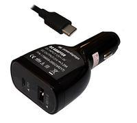Power4Laptops Adattatore CC Auto Caricabatteria per Portatile Compatibile con ASUS Chromebook C425
