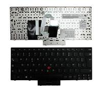 Power4Laptops Francese con Puntatore Telaio Nero Nero Tastiera Sostitutiva per Portatili Compatibile con Lenovo ThinkPad Edge E220