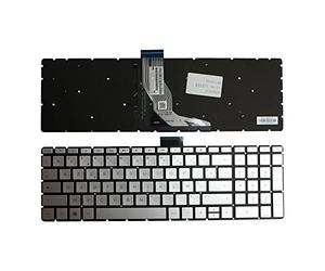 Power4Laptops Francese Retroilluminato Argento Tastiera Sostitutiva per Portatili Compatibile con HP Home 15-bs746TX