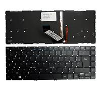 Power4Laptops Francese Retroilluminato Nero Tastiera Sostitutiva per Portatili Compatibile con Acer NK.I1417.0A2