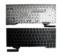 Power4Laptops Francese Telaio Argento Nero Tastiera Sostitutiva per Portatili Compatibile con Fujitsu Siemens Lifebook E744