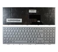 Power4Laptops Francese Telaio Bianco Bianco Tastiera Sostitutiva per Portatili Compatibile con Sony Vaio VPCEH2J9R/B