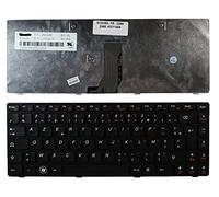 Power4Laptops Francese Telaio Nero Nero Tastiera Sostitutiva per Portatili Compatibile con Lenovo Essential G480