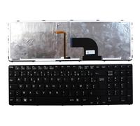 Power4Laptops Francese Telaio Nero Retroilluminato Nero Tastiera Sostitutiva per Portatili Compatibile con Sony Vaio SV-E1711C5E