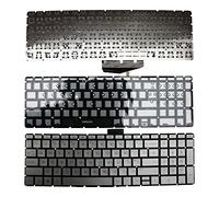 Power4Laptops Regno Unito Retroilluminato Argento Tastiera Sostitutiva per Portatili Compatibile con HP Home 15-bs746TX