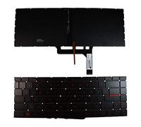 Power4Laptops Regno Unito Retroilluminato Nero Tastiera Sostitutiva per Portatili Compatibile con MSI Gaming GF63 8RD-066