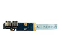 Power4Laptops Scheda USB di Ricambio per Computer Portatile Compatibile con HP Home 15-dw0042ns