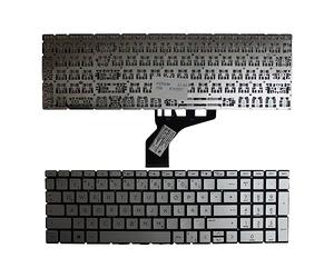 Power4Laptops Tedesco Argento Tastiera Sostitutiva per Portatili Compatibile con HP Home 15-da2002la