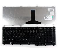 Power4Laptops Tedesco Nero Lucido Tastiera Sostitutiva per Portatili Compatibile con Toshiba Satellite A500D-10E