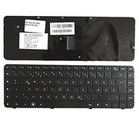 Power4Laptops Tedesco Nero Tastiera Sostitutiva per Portatili Compatibile con HP G62-460SD