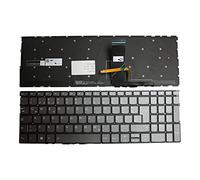 Power4Laptops Tedesco Retroilluminato Grigio Tastiera Sostitutiva per Portatili Compatibile con Lenovo V330-15ISK