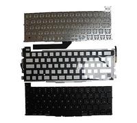 Power4Laptops Tedesco Retroilluminato Nero Tastiera Sostitutiva per Portatili Compatibile con Apple MacBook PRO A2141