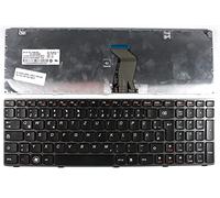 Power4Laptops Tedesco Telaio Grigio Nero Tastiera Sostitutiva per Portatili Compatibile con Lenovo 3000 G580