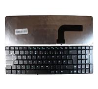 Power4Laptops Tedesco Telaio Nero Lucido Nero Tastiera Sostitutiva per Portatili Compatibile con ASUS G73JW-XR1