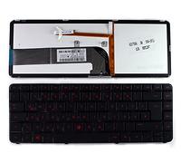 Power4Laptops Tedesco Telaio Nero Lucido Retroilluminato Nero Tastiera Sostitutiva per Portatili Compatibile con HP Pavilion DV4-3025TX