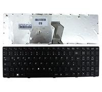 Power4Laptops Tedesco Telaio Nero Nero Tastiera Sostitutiva per Portatili Compatibile con Lenovo B590