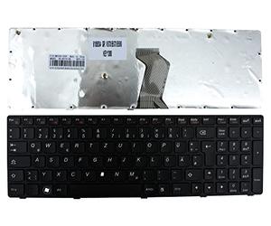Power4Laptops Tedesco Telaio Nero Nero Tastiera Sostitutiva per Portatili Compatibile con Lenovo B590