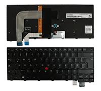 Power4Laptops Tedesco Telaio Nero Retroilluminato Nero Tastiera Sostitutiva per Portatili Compatibile con Lenovo ThinkPad T460S