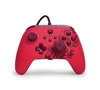 PowerA Advantage Controller cablato per Xbox Series X|S - Red Flame, gamepad, controller per videogiochi cablati, controller di gioco, USB-C, funziona con Xbox One, licenza ufficiale