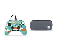 PowerA Controller cablato ADV NSW2 - Mario Time + Custodia sottile NSW2- Grey Bundle