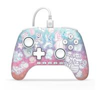 PowerA Controller cablato Advantage per Nintendo Switch 2 - Mushroom Kingdom, con licenza ufficiale, effetto Hall, pulsanti mappabili, controller pro, Pulsante C, controlli audio integrati