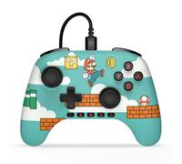 PowerA Controller cablato Advantage per Nintendo Switch 2 - Tempo Mario, con licenza ufficiale, effetto Hall, pulsanti mappabili, controller pro, Pulsante C, controlli audio integrati