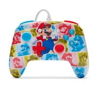 PowerA Controller cablato avanzato per Nintendo Switch - Bobina di Mario, gamepad, controller di gioco, controller cablato, licenza ufficiale