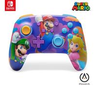 PowerA Controller Senza Fili Avanzato per Nintendo Switch - Eroi Con Spruzzi di Colore, Modello OLED, Lite, Gamepad, Controller di Gioco Bluetooth