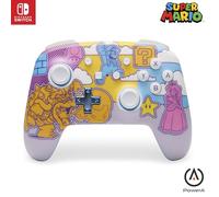 PowerA Controller Senza Fili avanzato per Nintendo Switch - Mushroom Kingdom Pop Art, Nintendo Switch modello OLED, Nintendo Switch Lite, Gamepad, controller di gioco, controller Bluetooth