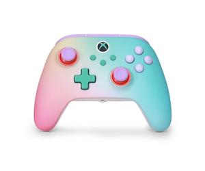 PowerA Controller wireless Advantage per Xbox Series X|S - Beach Vibes, licenza ufficiale, levette a effetto Hall anti stick drift, Bluetooth, polling 1000 Hz, design ergonomico per cloud gaming