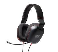 PowerA Cuffie stereo cablate per Nintendo Switch 2, colore nero, licenza ufficiale, criver da 50 mm, microfono a braccio staccabile, controlli on-ear, jack da 3,5 mm, compatibili con Switch OLED