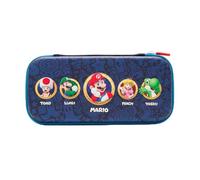 PowerA Custodia sottile per Nintendo Switch - modello OLED, Nintendo Switch Lite - Mushroom Kingdom Heroes, custodia protettiva in plastica morbida, rosso e bianco