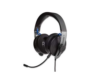 PowerA Fusion Pro, cuffie da gioco cablate per PlayStation 4, microfono rimovibile, cuffie da gioco portatili, memory foam, controllo del volume sui padiglioni auricolari, cuffie