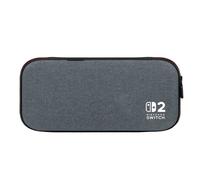 PowerA Slim Case per Nintendo Switch 2 - Grigio brugo scuro,licenza ufficiale, custodia protettiva, spazio per 10 schede di gioco, proteggi schermo imbottito, stand integrato