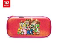 PowerA Slim Case per Nintendo Switch 2 - Mario e amici,licenza ufficiale, custodia protettiva, spazio per 10 schede di gioco, proteggi schermo imbottito, stand integrato