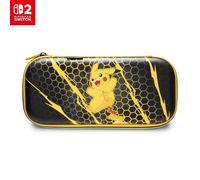 PowerA Slim Case per Nintendo Switch 2 - Pikachu Tempesta,licenza ufficiale, custodia protettiva, spazio per 10 schede di gioco, proteggi schermo imbottito, stand integrato