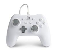 Controller PowerA per Nintendo Switch (cablato, bianco, licenziato ufficialmente)