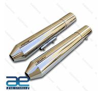 Silenzioso Scarico PoweRage Corto Per Royal Enfield Twin Interceptor GT 650CC