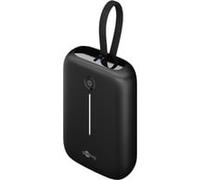 Powerbank 10.000 mAh, cavo USB-C integrato 13 cm, 20 watt Nero