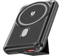 Powerbank 10000 mAh, Wireless Portable Charger with Stand, 15W Fast Charging Magnetic Battery Pack w/USB-C, Compatible with Magsafe iPhone 15/15 Plus/15 Pro/15 Pro Max, iPhone 14/13/12 Series
