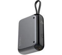 POWERBANK 10000mAh, cavo USB-C integrato grigio