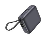 Powerbank 12000mAh · Cavi integrati · Ricarica rapida PD22.5W · 3 dispositivi contemporaneamente · Display LCD · Certificazione PSE · Batteria esterna portatile di emergenza（grigio）