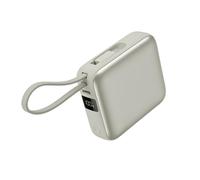 Powerbank 12000mAh · Cavi integrati · Ricarica rapida PD22.5W · 3 dispositivi contemporaneamente · Display LCD · Certificazione PSE · Batteria esterna portatile di emergenza（argento）