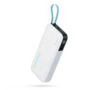 Powerbank 20000mAh 55W cavo USB-C integrato bianco