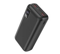 PowerBank 50000 mAh di grande capacità, 22,5 W, batteria esterna per cellulare USB C con display a LED, 3 uscite e 2 ingressi, caricatore portatile per iPhone16, 15, 14, 13, 12, Pro Max